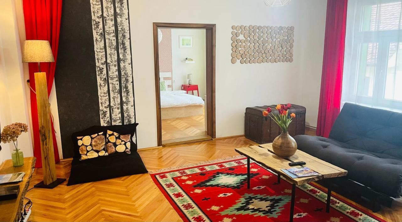 Spacious Stylish Apartment In Old Town Nagyszeben Kültér fotó